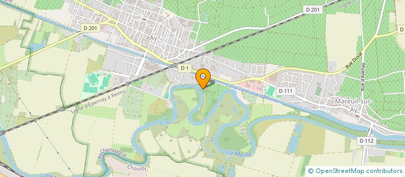 localisation de l'entreprise MADAME MARIE LEROUX  AY-CHAMPAGNE