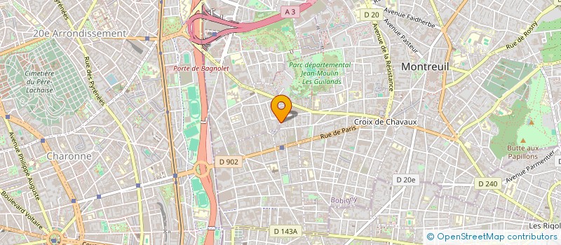 localisation de l'entreprise MADAME MARIE LEROY à MONTREUIL