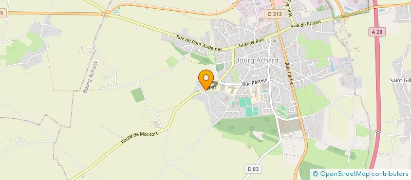 localisation de l'entreprise MADAME MARIE LEROY  BOURG-ACHARD