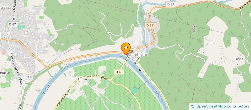 localisation de l'entreprise MADAME MARIE LEROY  CASTELFRANC