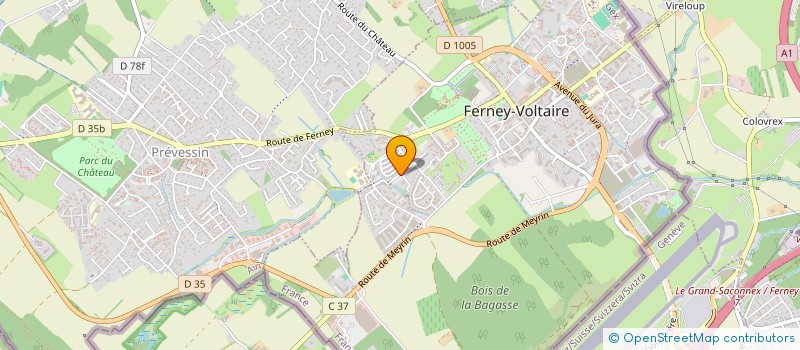 localisation de l'entreprise MADAME MARIE LEROY à FERNEY-VOLTAIRE