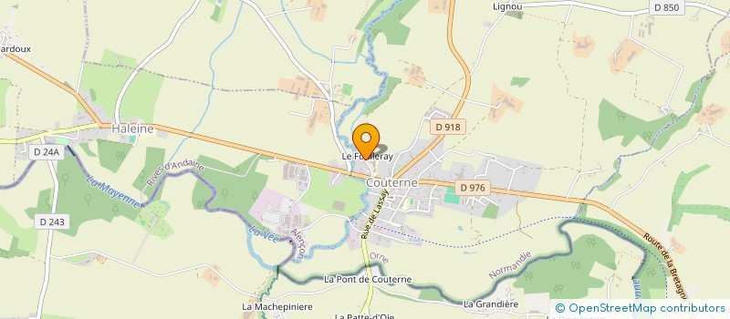 localisation de l'entreprise MADAME MARIE LEROYER à RIVES D'ANDAINE