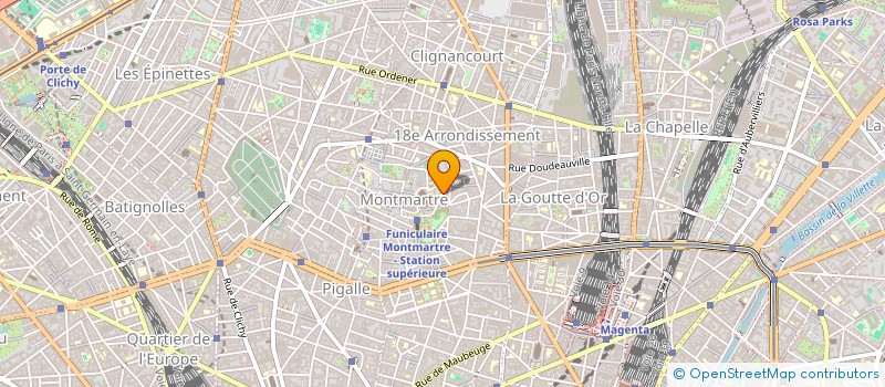 localisation de l'entreprise MADAME MARIE LESAGE MORETTI  PARIS