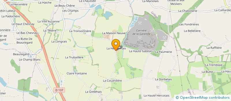 localisation de l'entreprise MADAME MARIE LESAIGE  VIGNOC