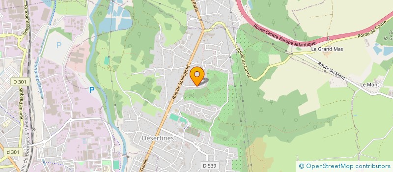 localisation de l'entreprise MADAME MARIE LESCUYER  DESERTINES