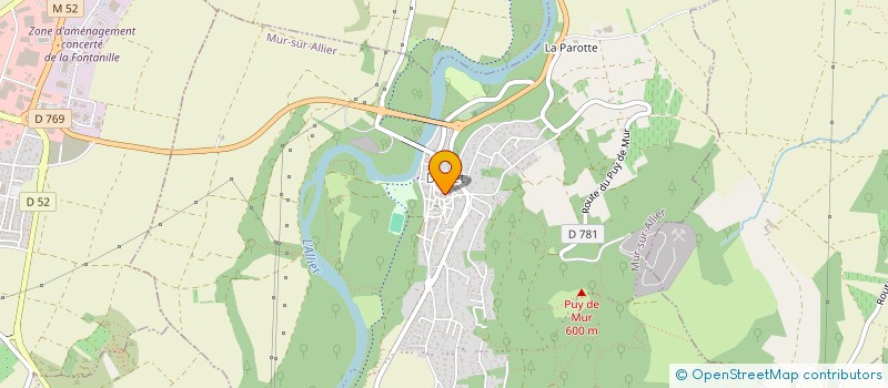 localisation de l'entreprise MADAME MARIE LESENS  MUR-SUR-ALLIER