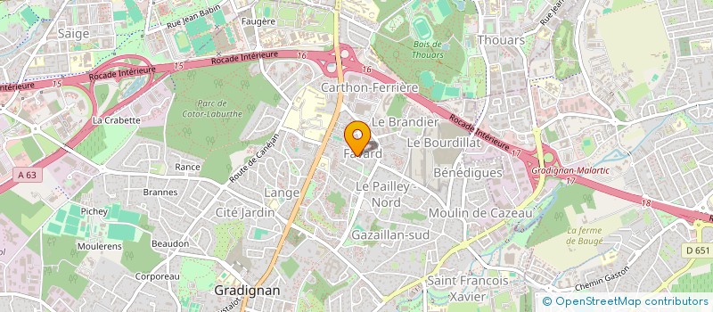 localisation de l'entreprise MADAME MARIE LESPARRE  GRADIGNAN