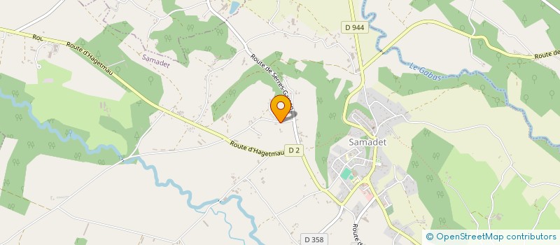 localisation de l'entreprise MADAME MARIE LESPIAU  SAMADET