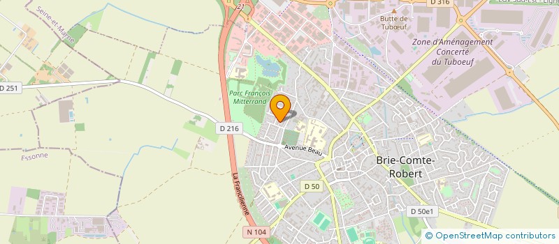 localisation de l'entreprise MADAME MARIE LETOFFET  BRIE-COMTE-ROBERT