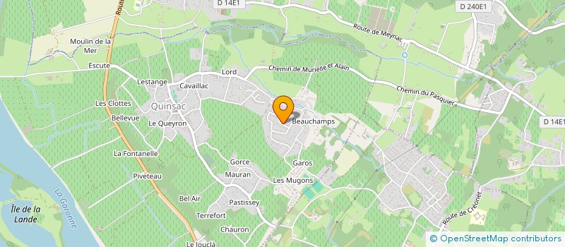 localisation de l'entreprise MADAME MARIE LETOURNEAU à QUINSAC
