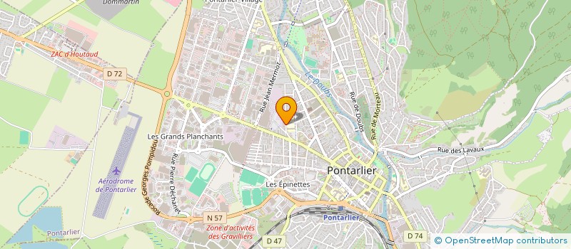 localisation de l'entreprise MADAME MARIE LETURGIE  PONTARLIER