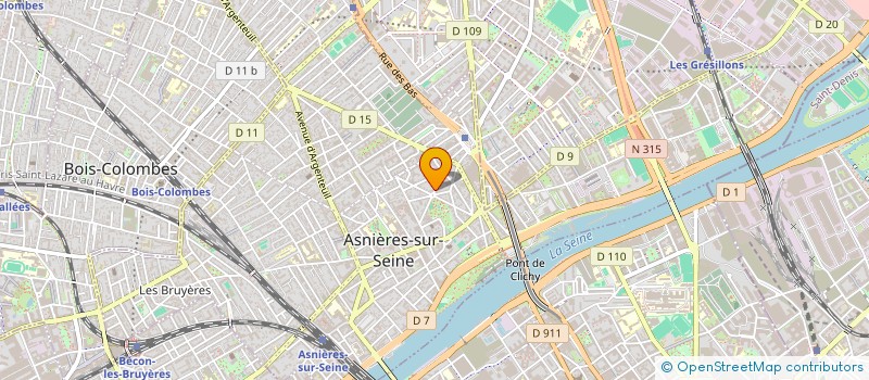 localisation de l'entreprise MADAME MARIE LEVASSEUR  ASNIERES-SUR-SEINE