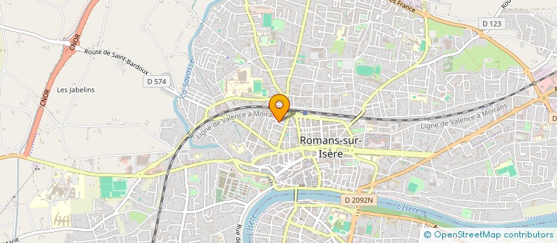 localisation de l'entreprise MADAME MARIE LEWENDOSKI  ROMANS-SUR-ISERE