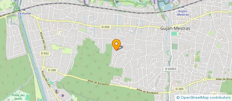 localisation de l'entreprise MADAME MARIE LEZEYRES  GUJAN-MESTRAS