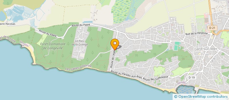 localisation de l'entreprise MADAME MARIE LHERITEAU  JARD-SUR-MER