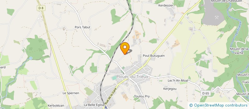 localisation de l'entreprise MADAME MARIE LHOTELLIER  PLOUEC-DU-TRIEUX