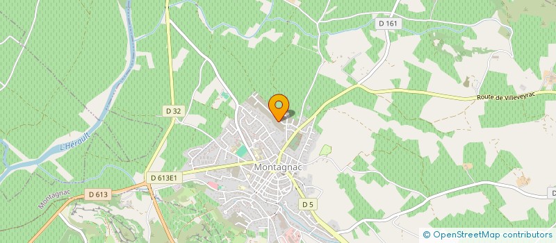 localisation de l'entreprise MADAME MARIE LHUILLIER  MONTAGNAC