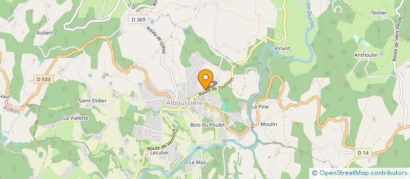 localisation de l'entreprise MADAME MARIE LIAUSU  ALBOUSSIERE