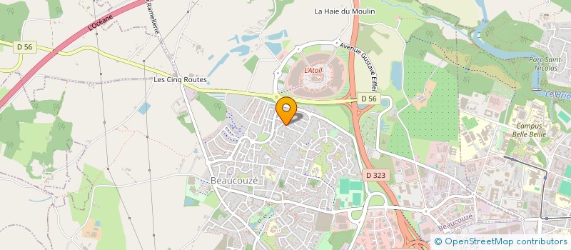 localisation de l'entreprise MADAME MARIE LIBAULT à BEAUCOUZE