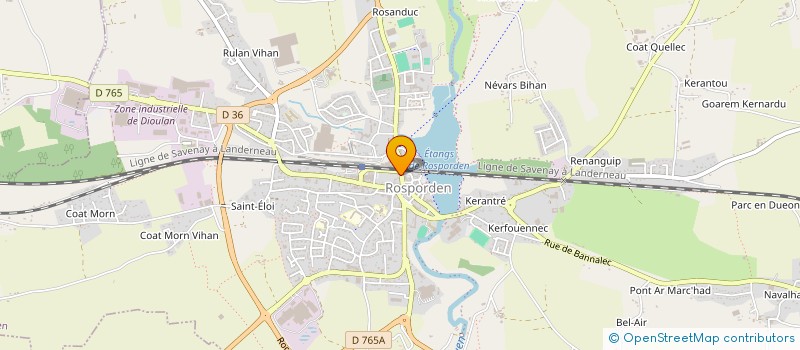 localisation de l'entreprise MADAME MARIE LICHOU  ROSPORDEN