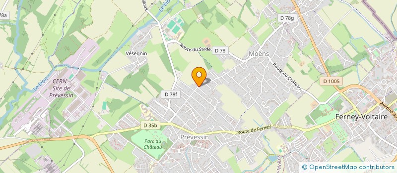 localisation de l'entreprise MADAME MARIE-LIESSE POTEL  PREVESSIN-MOENS