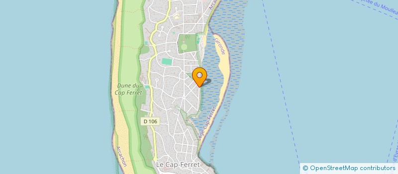 localisation de l'entreprise MADAME MARIE LIGOT  LEGE-CAP-FERRET