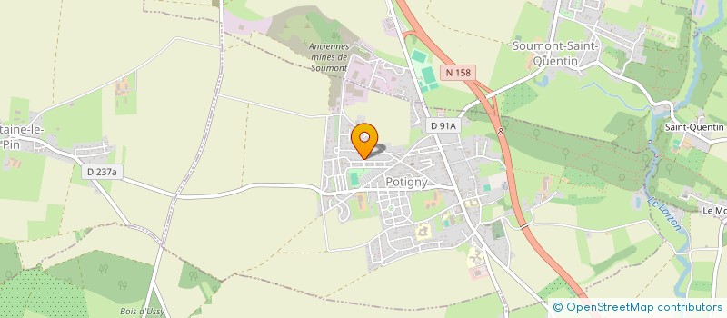 localisation de l'entreprise MADAME MARIE LINDREC  POTIGNY