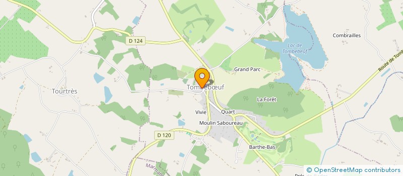 localisation de l'entreprise MADAME MARIE-LINE BADEROT  TOMBEBUF