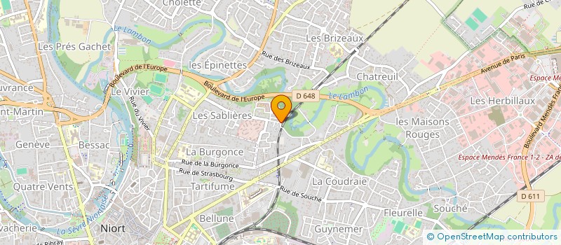 localisation de l'entreprise MADAME MARIE-LINE BAUDRON à NIORT