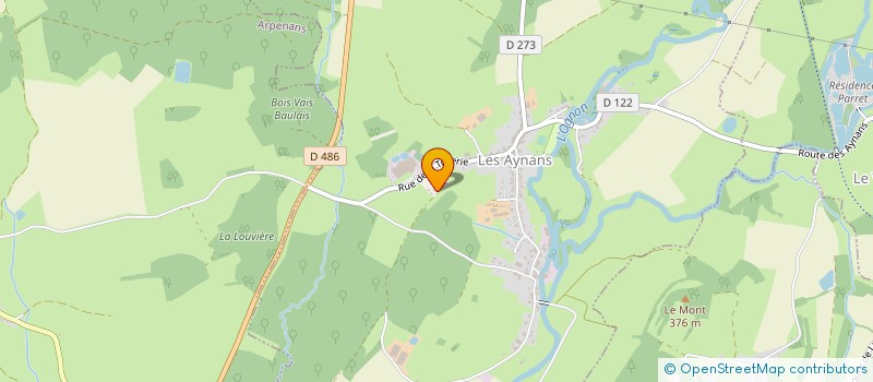 localisation de l'entreprise MADAME MARIE-LINE BEAUCHET  LES AYNANS