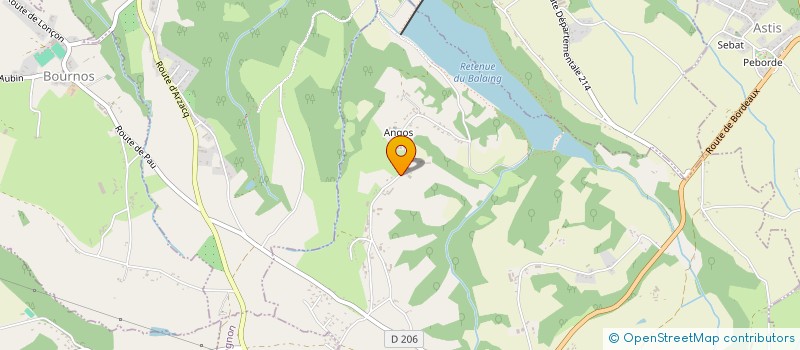 localisation de l'entreprise MADAME MARIE LINE BERNEZAT  NAVAILLES-ANGOS