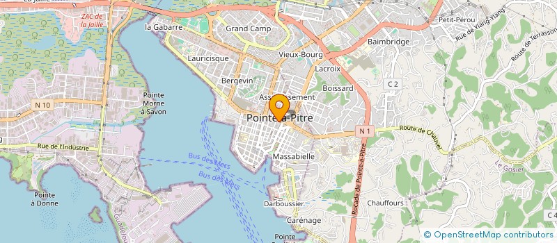 localisation de l'entreprise MADAME MARIE-LINE BERVIN à POINTE A PITRE