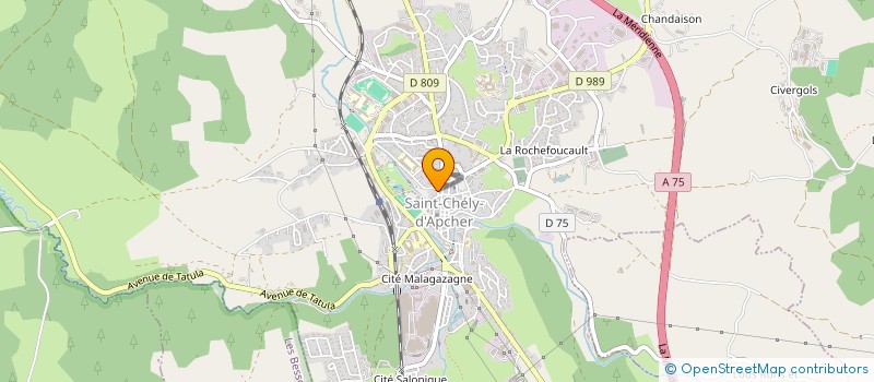 localisation de l'entreprise MADAME MARIE LINE BOUCHARENC  SAINT-CHELY-D'APCHER