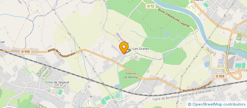 localisation de l'entreprise MADAME MARIE-LINE BOUYSSET  ALBEFEUILLE-LAGARDE