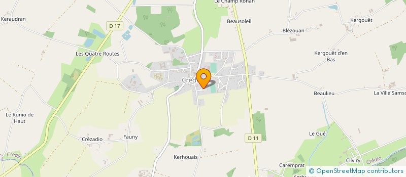 localisation de l'entreprise MADAME MARIE LINE CAUDAL  CREDIN