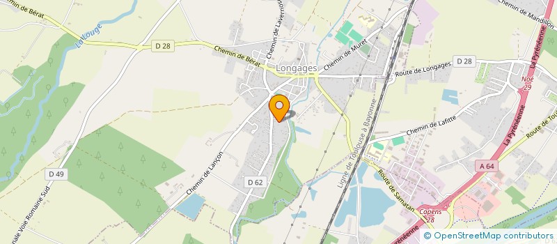 localisation de l'entreprise MADAME MARIE-LINE CHATEAU  LONGAGES