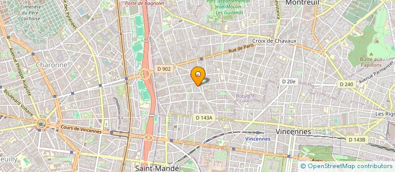 localisation de l'entreprise MADAME MARIE LINE CUDELOU à MONTREUIL