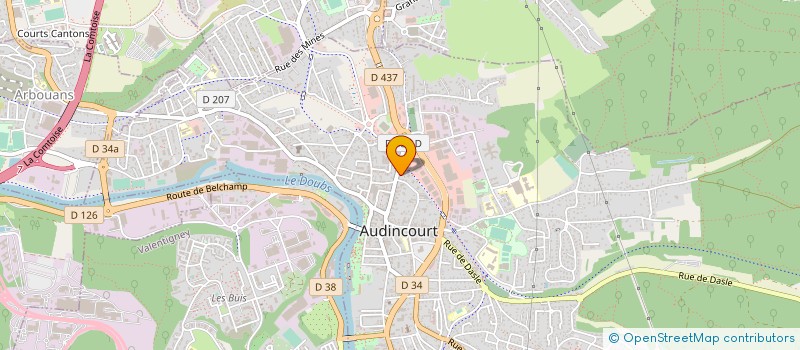 localisation de l'entreprise MADAME MARIE-LINE CUROT  AUDINCOURT