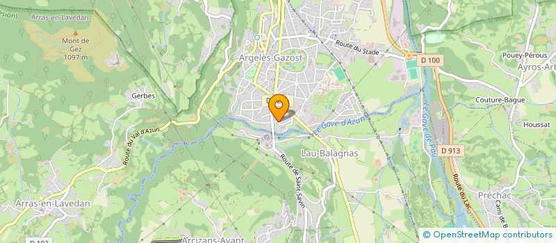 localisation de l'entreprise MADAME MARIE-LINE FRUCHARD  ARGELES-GAZOST