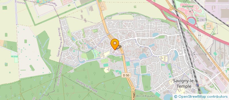 localisation de l'entreprise MADAME MARIE-LINE GARNIER  SAVIGNY-LE-TEMPLE