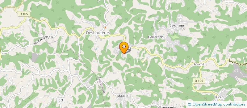 localisation de l'entreprise MADAME MARIE-LINE GEOFFROY  SAINTE-ANNE
