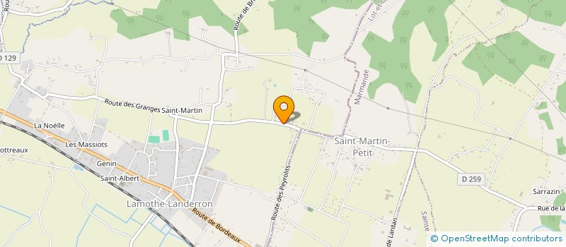 localisation de l'entreprise MADAME MARIE LINE GOTTINI  LAMOTHE-LANDERRON