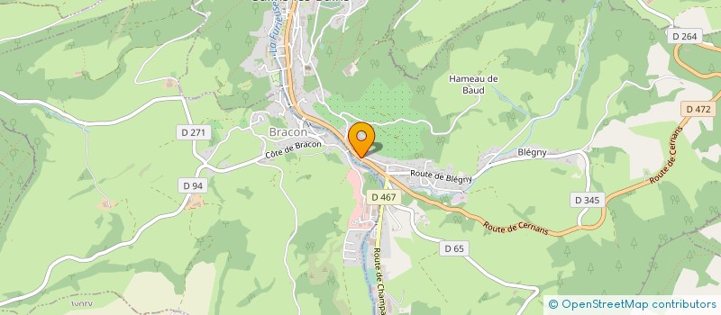 localisation de l'entreprise MADAME MARIE-LINE HACQUART  SALINS-LES-BAINS