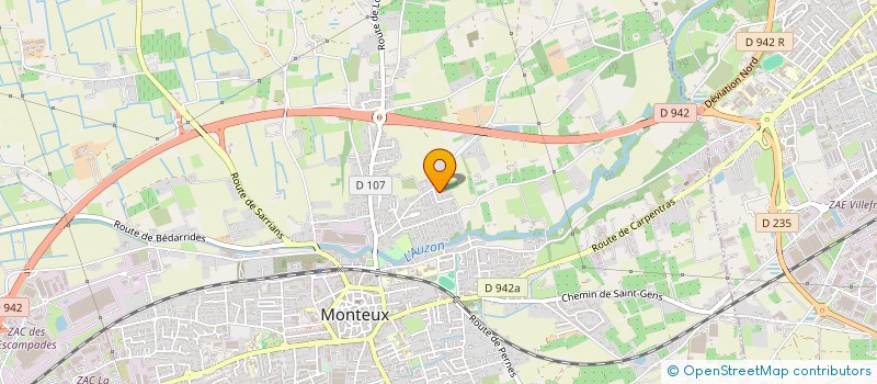 localisation de l'entreprise MADAME MARIE-LINE HAMANN  MONTEUX