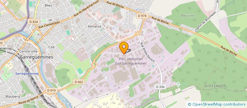 localisation de l'entreprise MADAME MARIE-LINE HOCH  SARREGUEMINES