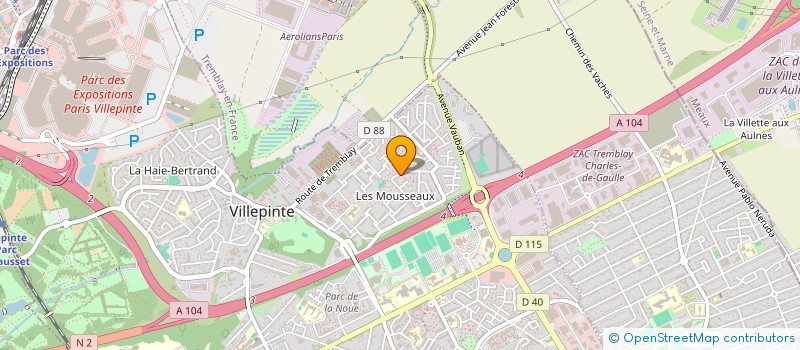 localisation de l'entreprise MADAME MARIE-LINE LARSONNIER à VILLEPINTE