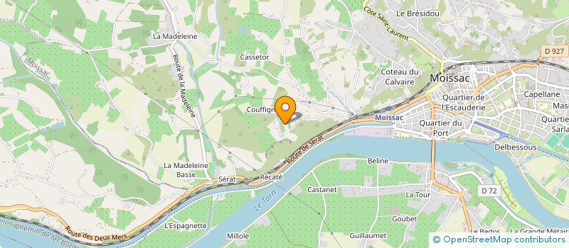 localisation de l'entreprise MADAME MARIE-LINE LAUTURE  MOISSAC
