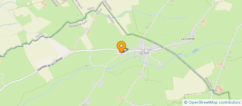 localisation de l'entreprise MADAME MARIE LINE LEFEVRE  FESMY-LE-SART