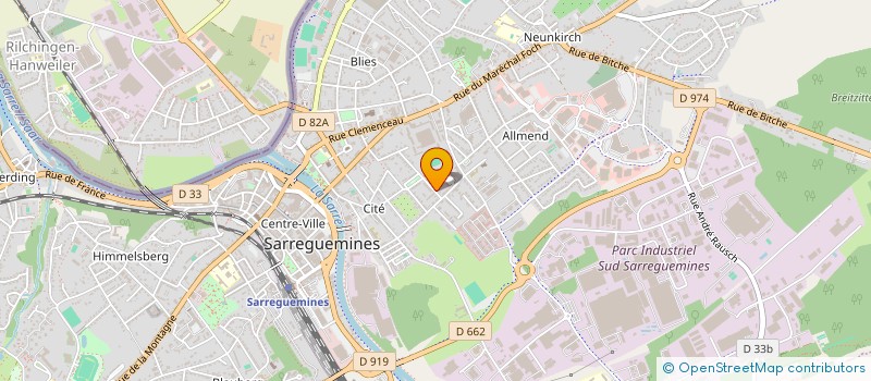 localisation de l'entreprise MADAME MARIE-LINE LEPRETRE  SARREGUEMINES