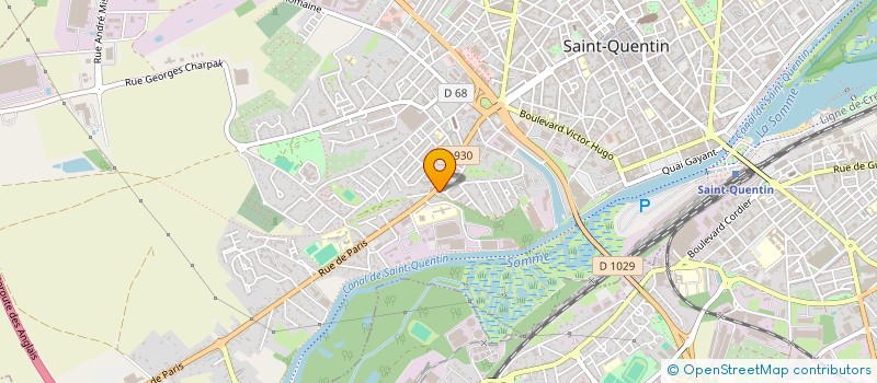localisation de l'entreprise MADAME MARIE-LINE LEROUX à SAINT-QUENTIN